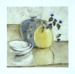 Blue & Grey I by Ina Van Toor